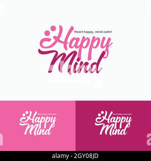 Lettering icon smile logo design  Stock Vector