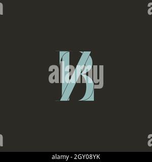 Initial BZ or ZB uppercase letter icon logo Stock Vector