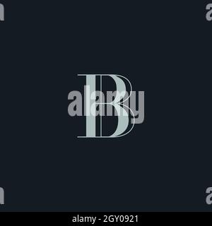 Initial BB uppercase letter icon logo Stock Vector