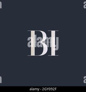 Initial BH uppercase letter icon logo Stock Vector