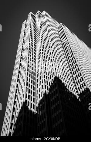 Black and white photography - skyscraper, San Francisco - USA Stock Photo