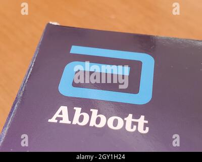 United States. 20th Sep, 2021. Close-up of logo for medical products company Abbott, Lafayette, California, September 20, 2021. (Photo by Smith Collection/Gado/Sipa USA) Credit: Sipa USA/Alamy Live News Stock Photo