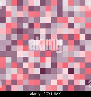 Seamless random squares, mosaic tiles pixelated, pixels colorful vibrant, vivid background pattern. blocks repeatable checker. tileable texture. Vecto Stock Vector