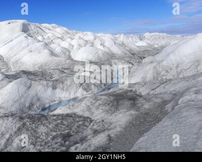 view on Greenland ice sheet Stock Photo