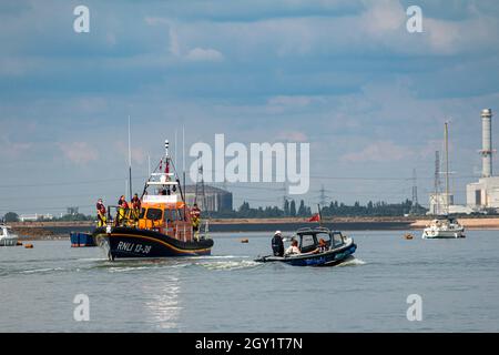 the regatta held at queenborough all tide landing in kent Stock Photo