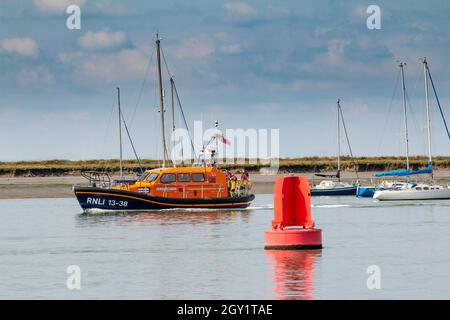 the regatta held at queenborough all tide landing in kent Stock Photo