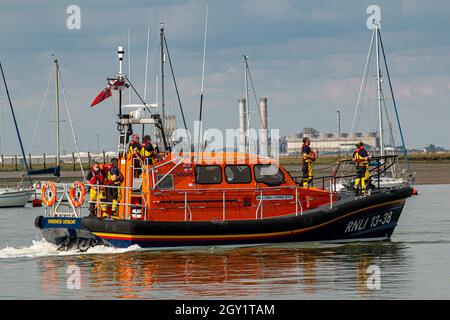 the regatta held at queenborough all tide landing in kent Stock Photo