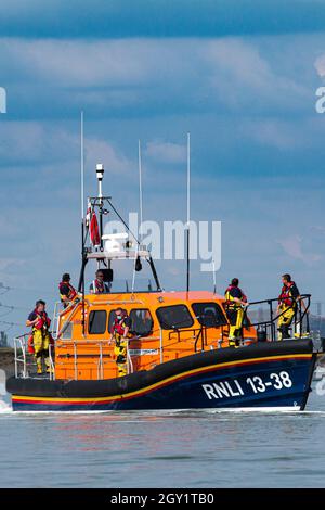 the regatta held at queenborough all tide landing in kent Stock Photo