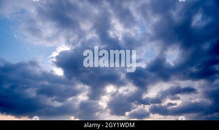 Beautiful clouds in the afternoon. sunshine in the afternoon. Stock Photo