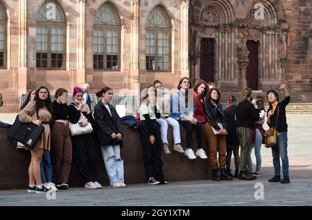 Teen girls in Strasbourg