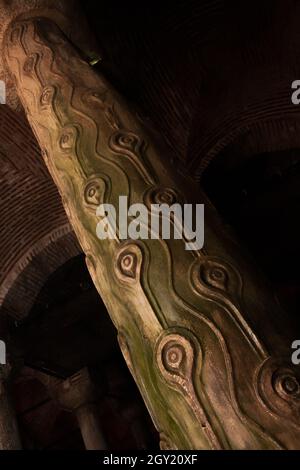 Istanbul, Turkey; May 26th 2013: Interior view of the Basilica Cistern. Stock Photo