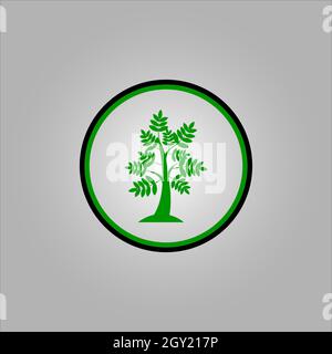 best tree logo design or best tree icon. perfect for company logo or branding and your design. Stock Vector