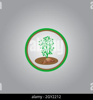 best tree logo design or best tree icon. perfect for company logo or branding and your design. Stock Vector