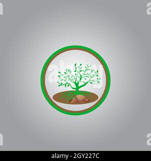 best tree logo design or best tree icon. perfect for company logo or branding and your design. Stock Vector