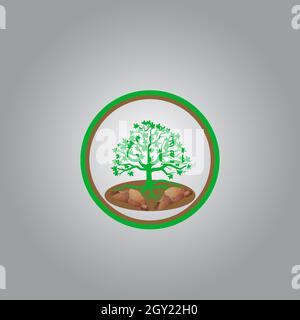 best tree logo design or best tree icon. perfect for company logo or branding and your design. Stock Vector