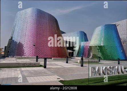 The Pakistan Pavilion in the Opportunity District section of the Dubai Expo 2020, Dubai, UAE Stock Photo