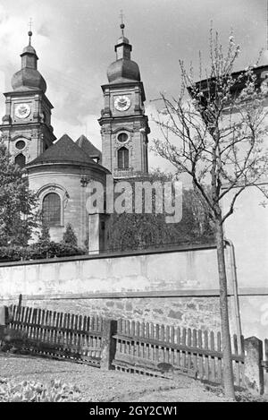 Ein Ausflug nach Amorbach, Deutsches Reich 1930er Jahre. An excursion to Amorbach, Germany 1930s. Stock Photo