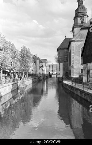 Ein Ausflug nach Amorbach, Deutsches Reich 1930er Jahre. An excursion to Amorbach, Germany 1930s. Stock Photo