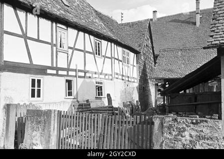 Ein Ausflug nach Amorbach, Deutsches Reich 1930er Jahre. An excursion to Amorbach, Germany 1930s. Stock Photo