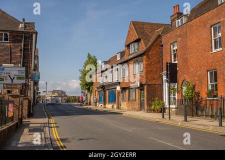Buildings and shops on High St Sevenoakes Stock Photo