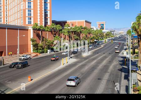 Las Vegas, NV, USA – June 7, 2021: Exterior view of Denny's