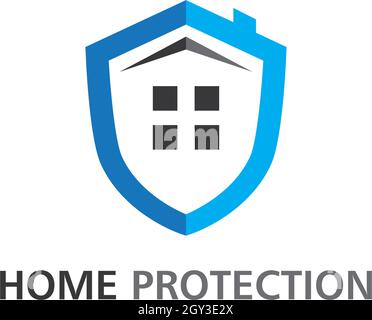 Home protection logo vector template Stock Vector
