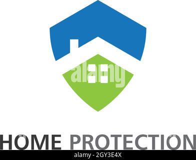 Home protection logo vector template Stock Vector