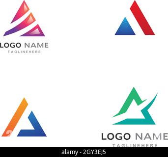 Triangle Logo vector Template Stock Vector