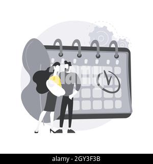 Parental leave abstract concept vector illustration. Stock Vector