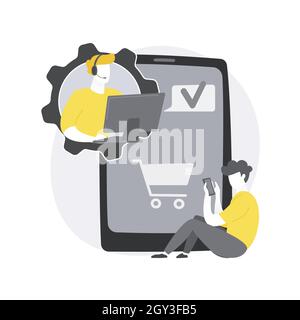 Acknowledgment received abstract concept vector illustration. Stock Vector