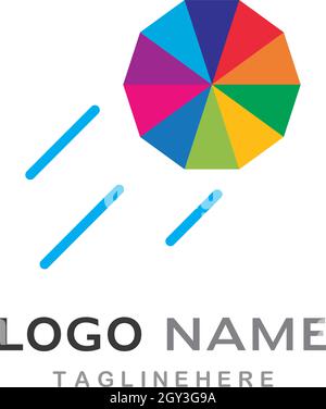 umbrella logo vector template Stock Vector Image & Art - Alamy