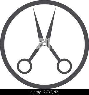 Scissor icon ilustration vector template Stock Vector