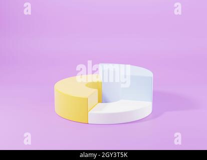 Donut chart graph growth diagram Infographics elements analysis on ...
