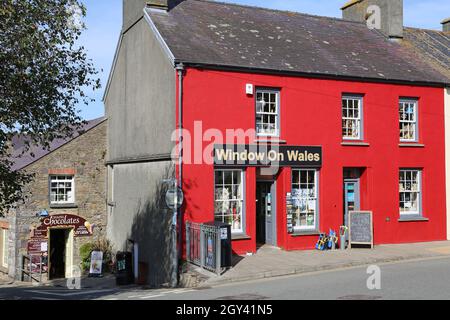 Window on Wales gift shop, Cross Square, St Davids, Pembrokeshire, Wales, United Kingdom, UK, Europe Stock Photo