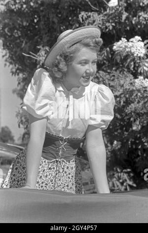 Die österreichische Schauspielerin Gusti Wolf , Deutschland 1930er Jahre. Austrian actress Gusti Wolf, Germany 1930s. Stock Photo