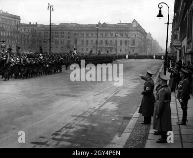 Reception of Adolf Hitler on March 15th 1938 at the Heldenplatz Heroes ...
