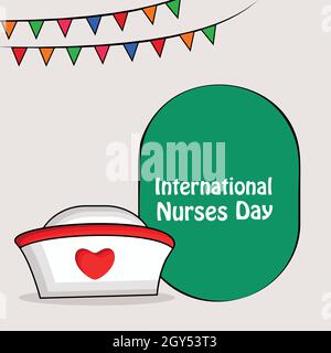 International nurses day background Stock Vector