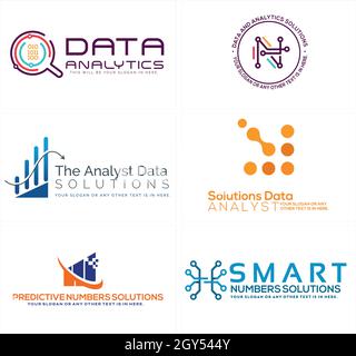 Data analytics logo design Stock Vector