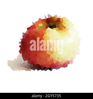 Apple object mosaic. Vector illustration Stock Vector