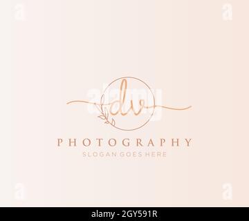 DV feminine logo. Usable for Nature, Salon, Spa, Cosmetic and Beauty ...