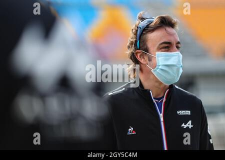 Istanbul, Turkey. 07th Oct, 2021. Fernando Alonso (ESP) Alpine F1 Team. 07.10.2021. Formula 1 World Championship, Rd 16, Turkish Grand Prix, Istanbul, Turkey, Preparation Day. Photo credit should read: XPB/Alamy Live News. Stock Photo