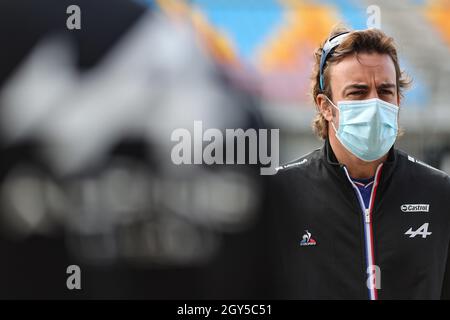 Istanbul, Turkey. 07th Oct, 2021. Fernando Alonso (ESP) Alpine F1 Team. 07.10.2021. Formula 1 World Championship, Rd 16, Turkish Grand Prix, Istanbul, Turkey, Preparation Day. Photo credit should read: XPB/Alamy Live News. Stock Photo