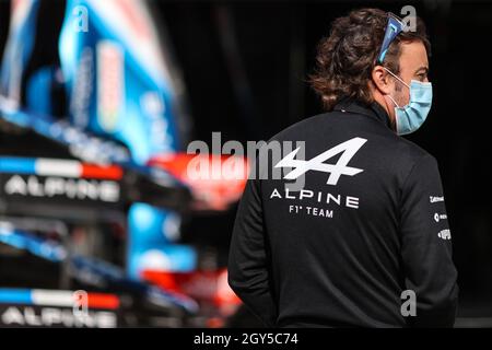 Istanbul, Turkey. 07th Oct, 2021. Fernando Alonso (ESP) Alpine F1 Team. 07.10.2021. Formula 1 World Championship, Rd 16, Turkish Grand Prix, Istanbul, Turkey, Preparation Day. Photo credit should read: XPB/Alamy Live News. Stock Photo