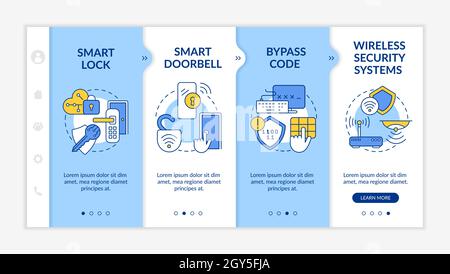 Digital security system onboarding vector template Stock Vector