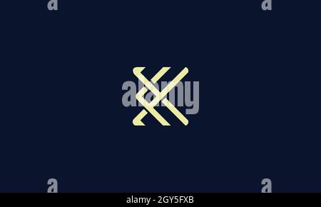 LETTERS CX LOGO DESIGN WITH NEGATIVE SPACE EFFECT FOR ILLUSTRATION USE Stock Vector