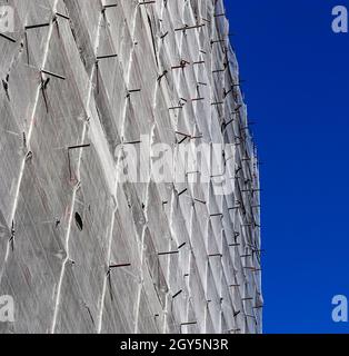 Construction site during progress found in german towns. Stock Photo