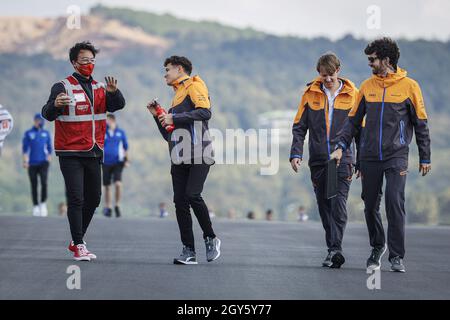 Tuzla, Turkey. 07th Oct, 2021. NORRIS Lando (gbr), McLaren MCL35M, portrait during the Formula 1 Rolex Turkish Grand Prix 2021, 16th round of the 2021 FIA Formula One World Championship from October 8 to 10, 2021 on the Istanbul Park, in Tuzla, Turkey - Photo: Francois Flamand/DPPI/LiveMedia Credit: Independent Photo Agency/Alamy Live News Stock Photo