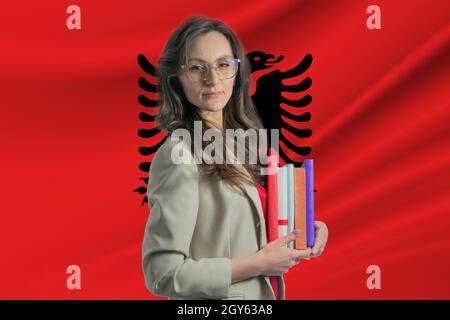 Librarian Day in Albania. Book day in Albania. Celebrating International Librarian Day Stock Photo