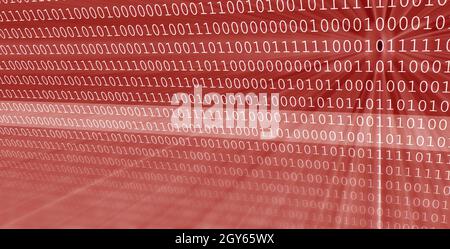 Colorful digital data digits and streaming source code background with ...