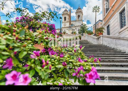 Piazza di Spagna, most famous squares in Rome, Italy Stock Photo - Alamy